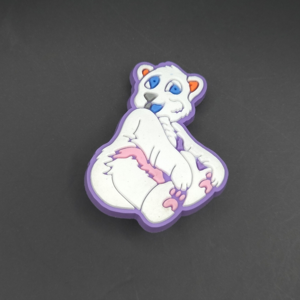 (5/$15) Lisa Frank Polar Bear Croc Charm Jibbitz